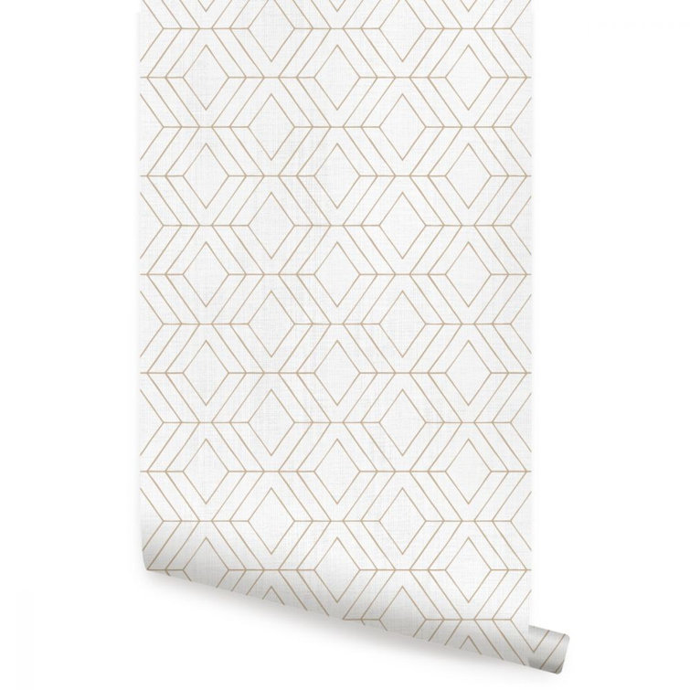 Corrigan Studio® Beldale Diamond Art Deco Lines Texture Peel and Stick